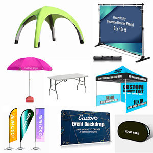 خيمة مخصصة الأعلى مبيعًا 10x10 عالية الجودة راية ريشة ومفارش طاولة سبانديكس مواد خارجية للإعلان المعرض التجاري - Product Image 1