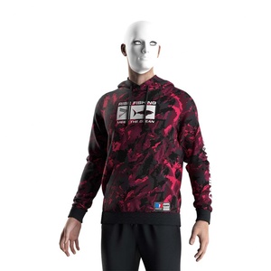 Sudadera con Capucha para Pesca Angler Expedition, Cálida, Resistente y Cortavientos, Diseño de Camuflaje ROJO - Product Image 5