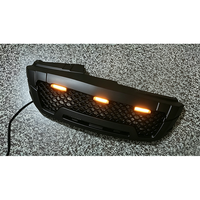 Grille en maille ABS noir mat avec éclairage LED, protection de pare-chocs avant pour D-MAX 2012-2015, accessoires extérieurs