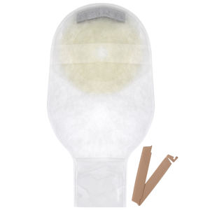 Tek parça boşaltılabilir ileostomi çantası 60 \ 70mm kesim boyutu yeniden kullanılabilir tek kullanımlık ostomi kolostomi torbası - Product Image 2