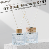 Bouteilles diffuseurs de parfum en verre personnalisées en usine, de 50 ml à 300 ml, rondes et carrées, durables, écologiques, avec logo et couleur personnalisés.