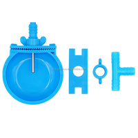 Distributeur d'eau automatique Xusheng en plastique bleu écologique pour cage à animaux, avec abreuvoir pour lapins, pour l'élevage de lapins