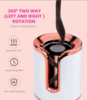 Pembuat Curling Iron Nirkabel Otomatis Pengisian Daya USB Tanpa Kabel Penata Rambut Keriting Layar LCD Penunjuk Suhu Pemanas PTC Memori