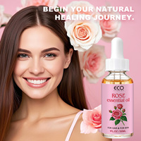 Minyak Esensial Mawar 1 Fl Oz 30ml Distilasi Uap 100% Murni Alami Anti-Penuaan Pelembab Bernutrisi untuk Semua Jenis Kulit Perawatan Rambut