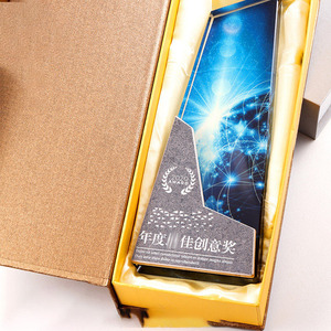 Trophées sportifs en cristal K9 vierge Wangzhe personnalisés, gravés au laser 3D et imprimés UV, forme irrégulière en verre marbré, pour <span class=keywords><strong>la</strong></span> vente en gros et <span class=keywords><strong>la</strong></span> personnalisation DIY - Product Image 6