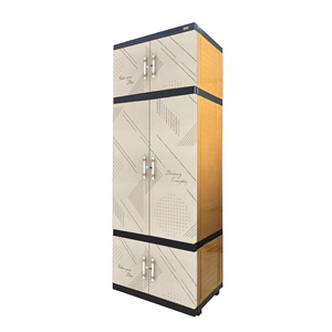 Perchero multifuncional Jumbo Pro en elegante plástico color crema y marrón ofrece soluciones portátiles para guardarropa que combinan durabilidad. - Product Image 2