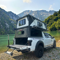 Carpa moderna de aluminio con dosel de techo duro, Camper de camión todoterreno expandido para cada camioneta
