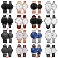 Montre à logo personnalisé en acier inoxydable avec marque de distributeur Montre personnalisée 50 pièces