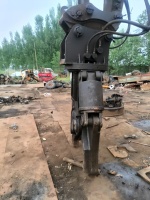 Cisaille hydraulique à double cylindre certifiée CE RIBETTER pour excavatrice de 8 à 40 tonnes, coupe-ferraille à grande vitesse, compatible Volvo JCB