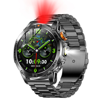 Montre connectée AK93 pour hommes, écran AMOLED 1,53 pouces, batterie 1000 mAh, puce 8773EWE, mémoire 128 Mo, Bluetooth 5.2, assistant vocal IA, appels, plus de 100 sports, IP68