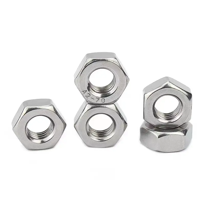 Cheap Price 3/8" 16 Carbon Steel Zinc Plated Finished Galvanized Din934 Hexagon Hex Head Nuts Din 934