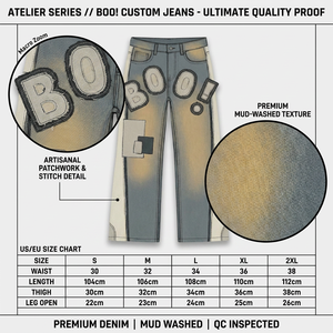 Fabricante de <span class=keywords><strong>Jeans</strong></span> de Mezclilla Azul Pizarra Personalizados de Primera Calidad |   Pátina Dirty Wash de 14 oz |   Panel Lateral <span class=keywords><strong>Serie</strong></span> Archive Atelier Boutique OEM ODM - Product Image 4