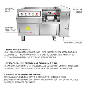 Máquina Comercial para Cortar <span class=keywords><strong>Carne</strong></span> <span class=keywords><strong>de</strong></span> Res, Bloques <span class=keywords><strong>de</strong></span> <span class=keywords><strong>Carne</strong></span> Congelada, Piezas <span class=keywords><strong>de</strong></span> Pollo, Maquinaria para Procesar <span class=keywords><strong>Carne</strong></span>, Máquina para Cortar <span class=keywords><strong>Carne</strong></span> en Brochetas - Product Image 2