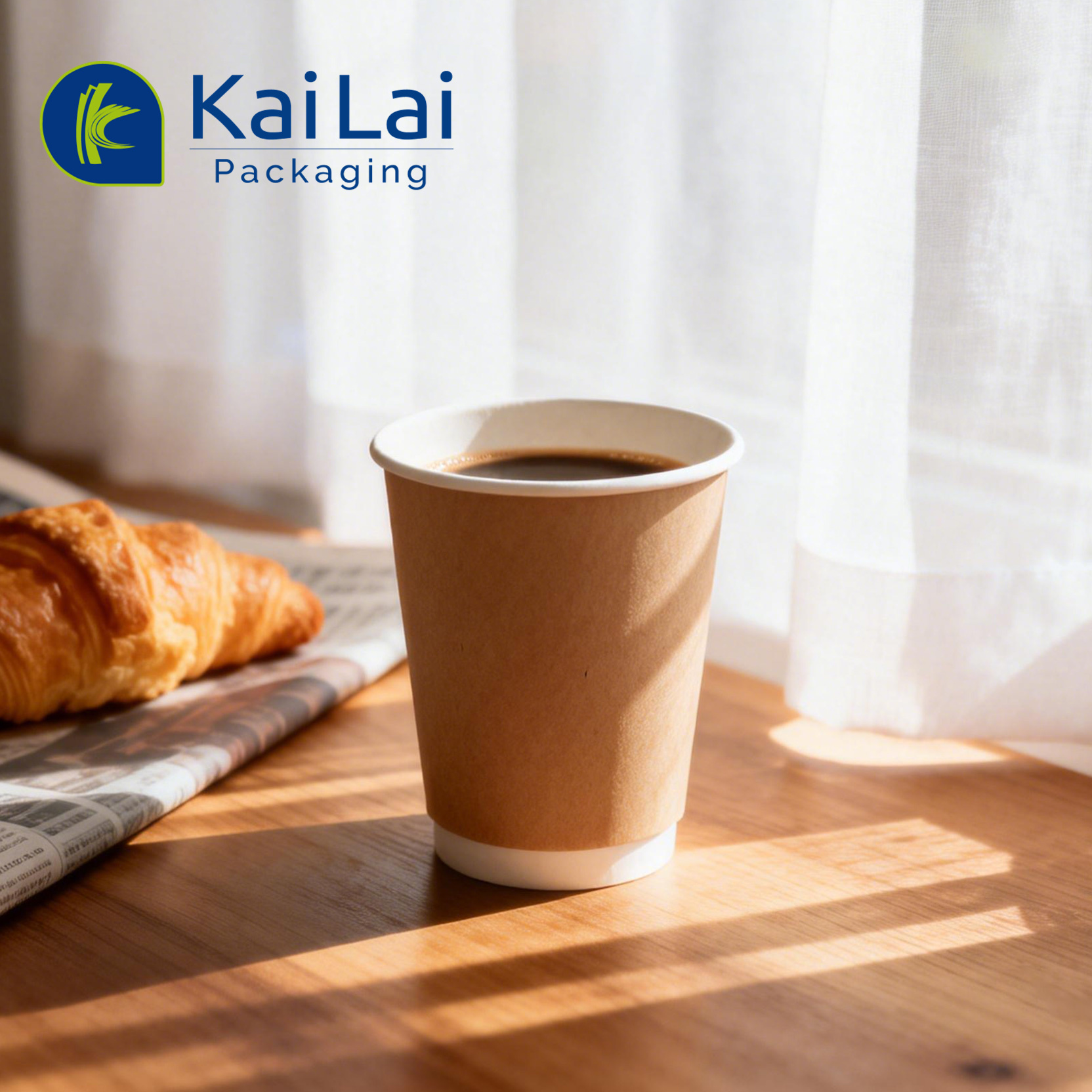 Eco Friendly Paper Container With Custom Printed for Tea Coffee Disposable Paper Coffee Cups with Lids