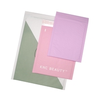Enveloppes de livraison rembourrées en papier Kraft rose, auto-adhésif, réutilisables, 50 pièces, pour la livraison