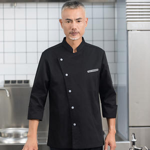 Chef Ropa DE TRABAJO Hombres de manga larga Chef Transpirable Hotel Catering Chef Ropa DE TRABAJO Conjunto de uniforme de cocina - Product Image 6