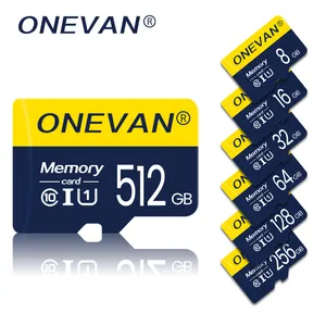 Onevan Micro Cards 128 256 512GB U1 Class10 SD/TFカードメモリ8gb32gb64gbビデオDVRスマートフォン用タブレットマイクロカード512g