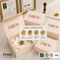 Boîte d'expédition de bijoux avec logo personnalisé, emballage rigide en papier avec fermeture magnétique pour cadeau de luxe