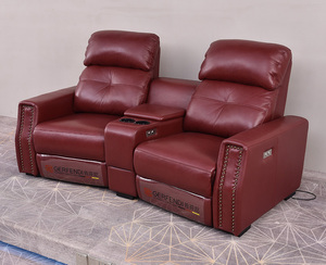 Dubai tiyatro sinema elektrikli sandalye deri uzanmış mobilya ev sineması film 3 Seaters Recliner kanepe - Product Image 3