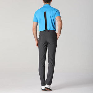 Pantalons d'été slim pour hommes, personnalisés en gros, respirants, extensibles, longs, taille mi-haute, légers, style décontracté, coupe droite - Product Image 6