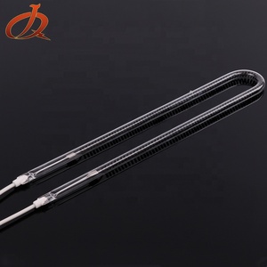 U hình dạng màu đỏ <span class=keywords><strong>ruby</strong></span> sợi carbon thạch anh hồng ngoại sưởi ấm đèn IR hồng ngoại Halogen nóng yếu tố - Product Image 1