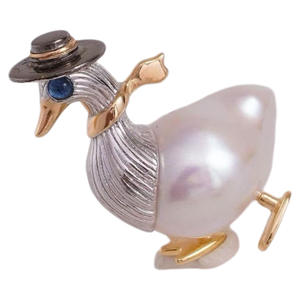 จี้แฟชั่นผู้หญิงแบบ DIY 31328 เงินแท้ S925 พร้อมลูกปัดมุกทรงเป็ดเปล่าขนาด 10-12 มม. สำหรับทำเครื่องประดับ - Product Image 5