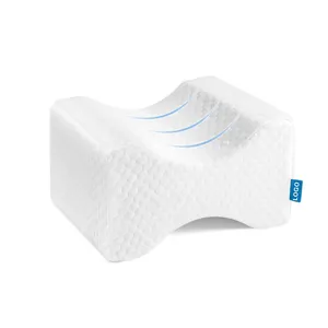 Almohada ortopédica de espuma viscoelástica para rodillas, de refrigeración para dormir de lado con Gel, descanso de piernas en forma de H, para dormir, alivio del dolor de ciática