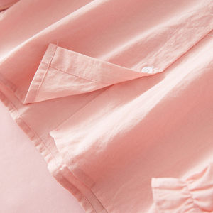 Nuova Camicia Casual in Cotone per Ragazze, Collo Tondo, Primavera-Autunno, Traspirante, Manica Lunga, Stampata, con Chiusura a Bottone Singolo per Bambini - Product Image 5