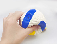 Kangdar2025 Nouveau jeu de jouets pour chien en caoutchouc souple - Ballons de football, de volley-ball, de tennis et de rugby Design moderne Jouet à mâcher indestructible