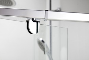 Kits de pantalla de cabina de ducha prefabricadas, recintos de ducha deslizantes de vidrio templado para Baño - Product Image 3