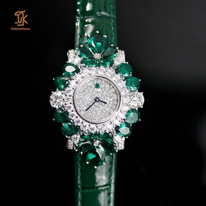 Sanyin นาฬิกาเครื่องประดับนาฬิกาควอตซ์เพชรหรูหราโรงงานนาฬิกาแฟชั่นหรูหรา S-925เงินฝังเพชรนาฬิกาผู้หญิง - Product Image 1