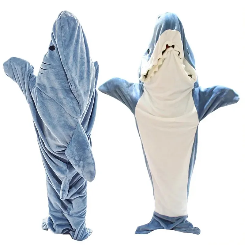 Мягкое одеяло для сна с акулой