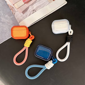 เหมาะสำหรับเคสป้องกันหูฟังแอปเปิ้ลแอร์พอดโปร 3 กรอบสีทึบโปร่งใส เคสหูฟังแบบนุ่มป้องกันการตกกระแทกแบบเต็มรูปแบบ - Product Image 3