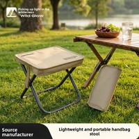 Tabouret pliant d'extérieur portable pour camping, pique-nique, train et pêche