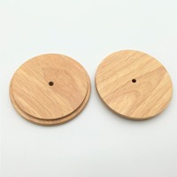 Venta al por mayor de tapas de tarros de albañil de madera natural cubierta de bambú de madera con anillos de sellado de silicona aceptar personalizado para tarro de vela de vidrio