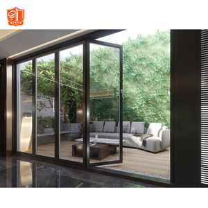 Exterieur Aluminium Vouwdeur Thermische Breuk Bi Vouw Deur Voor Tuin En Terras - Product Image 3