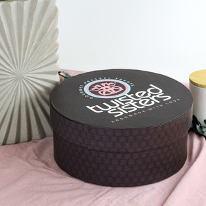 Wholesale Custom Printed Round Cardboard Paper Hat Gift Packaging Boxes