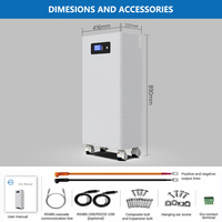 Invertisseur solaire hybride à batterie pour la maison, vente chaude, 15 kWh, 10 kWh, 5 kW, 10 kW, 15 kVA, 200 Ah, invertisseur 10 kW avec batterie au lithium Lifepo4