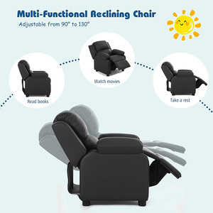 Sillón <span class=keywords><strong>Reclinable</strong></span> <span class=keywords><strong>Infantil</strong></span> de Diseño Moderno con Tela de Microfibra, Estructura Metálica de Alta Calidad, Venta Directa de Fábrica, Muebles para Niños - Product Image 2