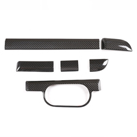 Accessoires intérieurs en fibre de carbone véritable pour Porsche 911 718 2013-2019 Boxster Cayman Garniture de la console centrale du tableau de bord