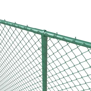 Mạnh Mẽ Và Bền 4.0Mm Đường Kính Dây 10ft Cao PVC Tráng Bóng Rổ Tòa Chuỗi Liên Kết Hàng Rào