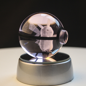 Vente en gros de Poké Balls en verre lumineuses de 8 cm, Poké Balls <span class=keywords><strong>Pokémon</strong></span> Go, lampes de nuit <span class=keywords><strong>Pokémon</strong></span>, jouets de Noël, cadeaux en gros - Product Image 6