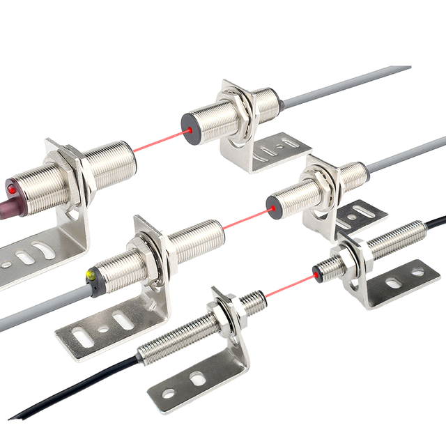 JIMOU LTT-1850M Through Beam Laser Sensor Switch NPN/PNP NO/NC Output Stable Performance Small Spot 20M Long Range