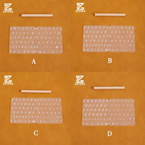 Ensemble d'outils d'estampage du cuir de timbres numérotés <span class=keywords><strong>alphabet</strong></span> poinçon plastique - Product Image 2