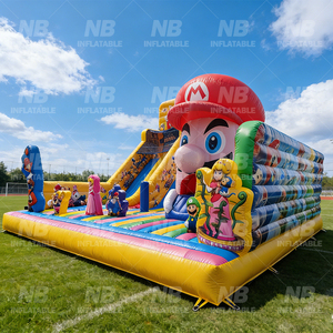 Gran Parque de Atracciones, Casa de Juegos Inflable para Adultos, Ciudad de la Diversión, Parque Temático Inflable para Niños, Gran Parque de Trampolines, Trampolín Inflable - Product Image 2