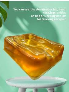Reusable Gel Positioner <b>Pad</b> Amber Color <b>For</b> <b>Hip</b> Head Neck Legs Ankle Support Home Use - Product Image 1