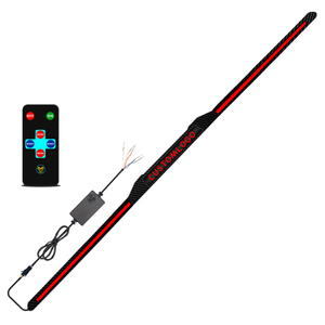 Feu arrière de <span class=keywords><strong>voiture</strong></span> étanche IP67 à trois segments, <span class=keywords><strong>logo</strong></span> personnalisé, longueur de 130 cm avec effet de flux dynamique gauche-droite - Product Image 1