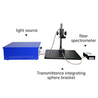 Medidor de Transmitancia Espectral 250-1700nm, Punto de Prueba de 3mm, Medición de Transmitancia de 0-100% para Inspección de Lentes Ópticas, Películas y Pantallas de Vidrio