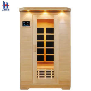 Riscaldatore a infrarossi 2 persona camera stufa moderno Computer pannello di controllo legno tipo cicuta carbonio Sauna con 2025 solido vendita calda casa - Product Image 6