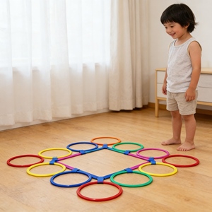 Équipement d'entraînement essentiel : cercles d'agilité et anneaux de saut durables pour les entraîneurs sportifs et de fitness pour jeunes - Product Image 1